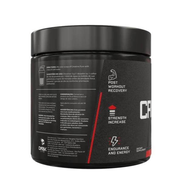 Creatina Pura 100% Monohidratada 300g - Dark Lab - Imagem 5