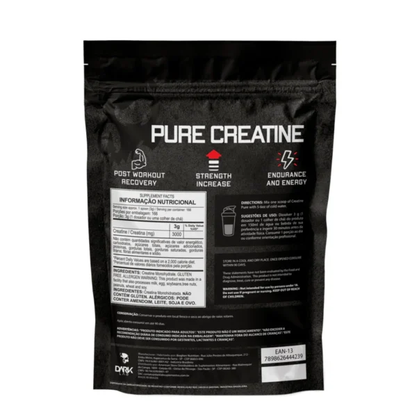 Creatina Monohydratada Pure 500g Refill Dark Lab - Imagem 2