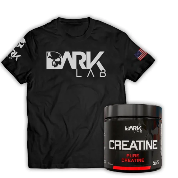 Kit creatina pura 100% 300g + camiseta Dark Lab
