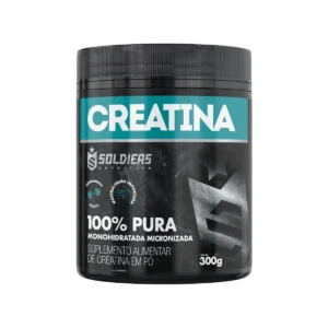 Creatina Monohidratada Pote 300g-Importado Puro 100%-Soldiers Nutrition