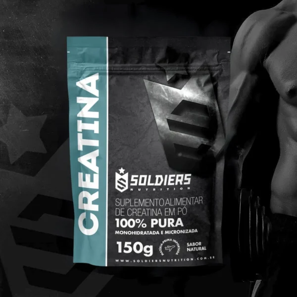 Creatina Monohidratada Importada 150g Pure 100% Soldiers Nutrition - Imagem 2