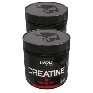 2x creatina 100% pura 300g laboratório escuro