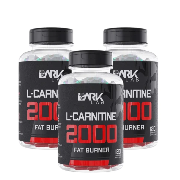 Kit com 3x L-Carnitina 2000 Fat Burn (360 cápsulas)