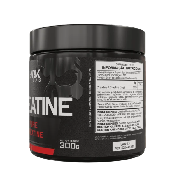 Creatina Pura 100% Monohidratada 300g - Dark Lab - Imagem 2