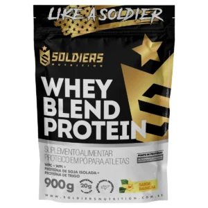 Whey Blend Protein Concentrado e Isolado-900g-Soldiers Nutrition