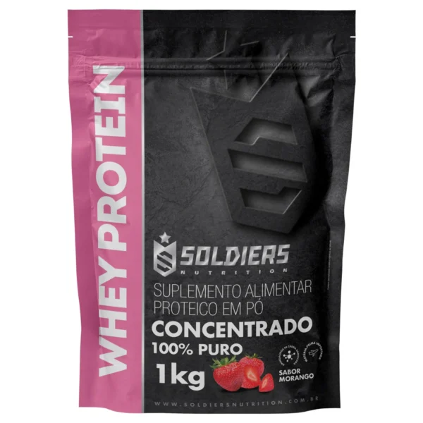 Whey Protein Concentrado 1kg - 100% Importado-Soldiers Nutrition - Imagem 9