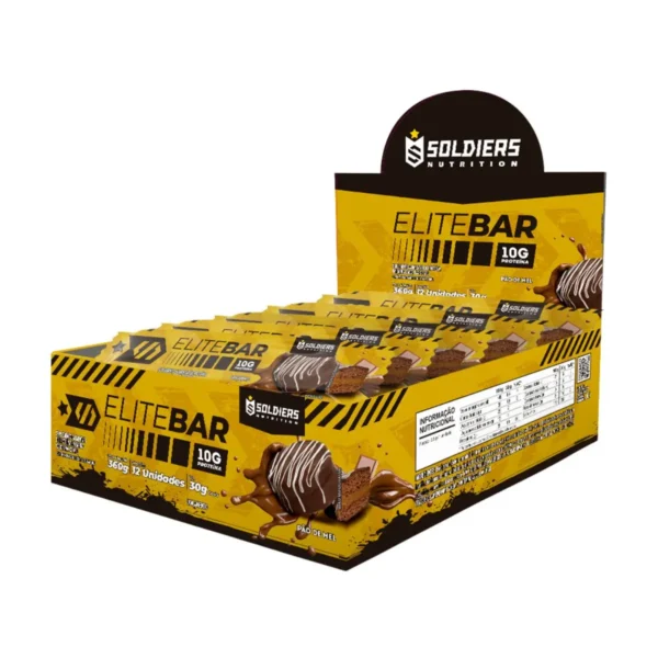 Barra de Proteína Elitebar 30g CX 12 UN-Soldiers Nutrition - Imagem 9