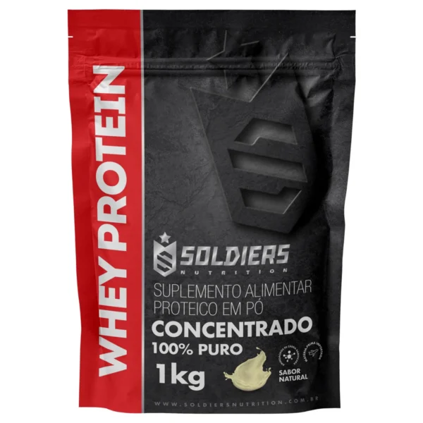 Whey Protein Concentrado 1kg - 100% Importado-Soldiers Nutrition