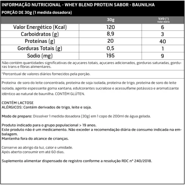 Whey Blend Protein Concentrado e Isolado-900g-Soldiers Nutrition - Imagem 3