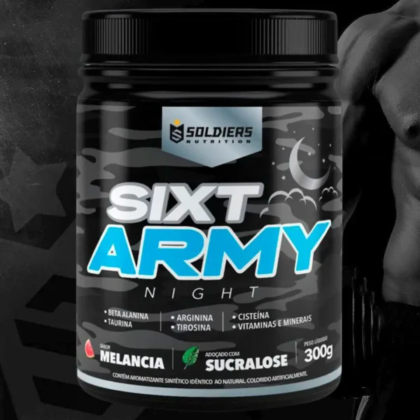 Pre-Treino Sixt Army Nigth 300g - Soldiers Nutrition - Imagem 2