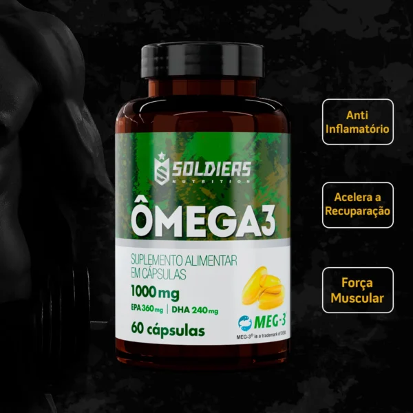 Omega 3 - 60 Caps - 1000mg (MEG 3) - Soldiers Nutrition - Imagem 2