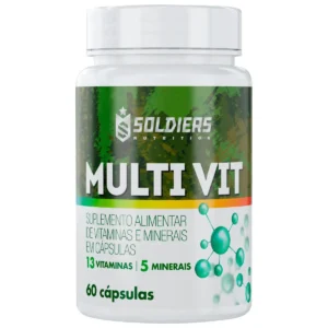 Multivitamínico 60 Cápsulas - 5 Minerais-13 Vitaminas-Soldiers Nutrition
