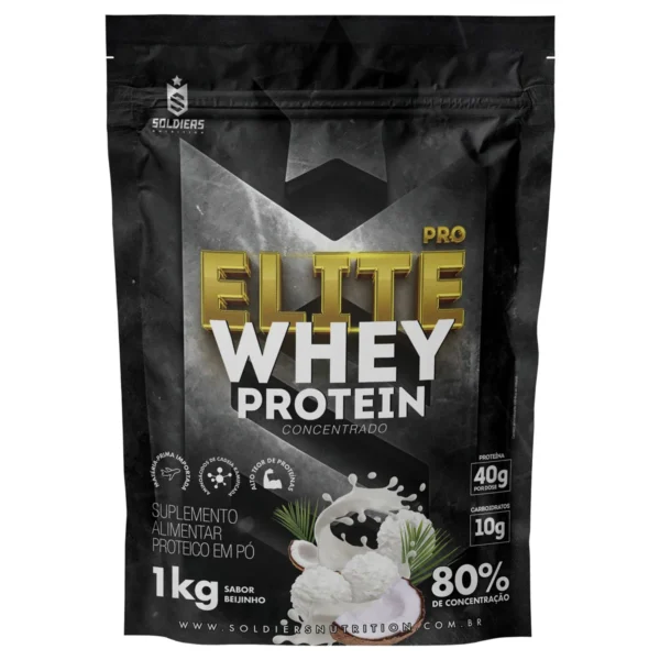 Elite Pro Whey Protein Concentrado 80% - 1kg - Soldiers Nutrition - Imagem 5