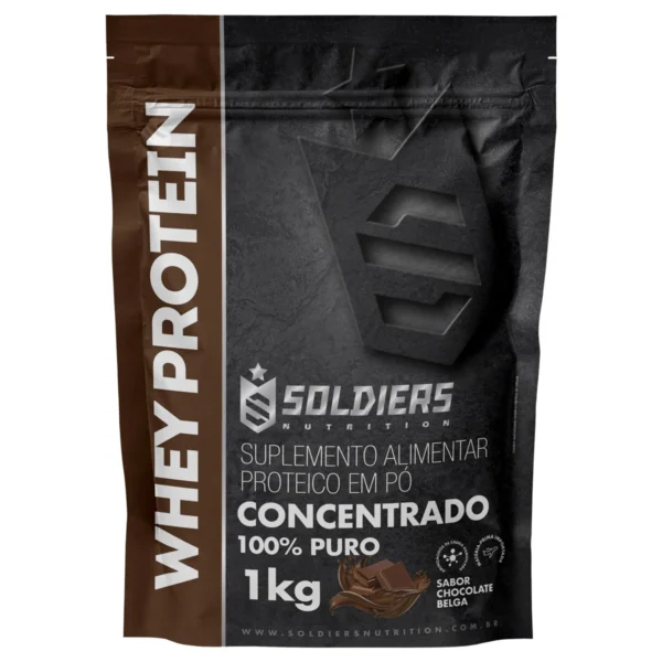 Whey Protein Concentrado 1kg - 100% Importado-Soldiers Nutrition - Imagem 6