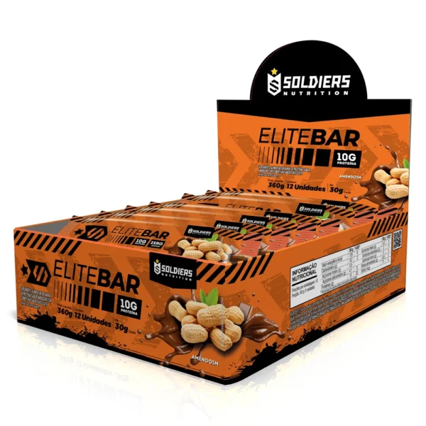 Barra de Proteína Elitebar 30g CX 12 UN-Soldiers Nutrition - Imagem 6