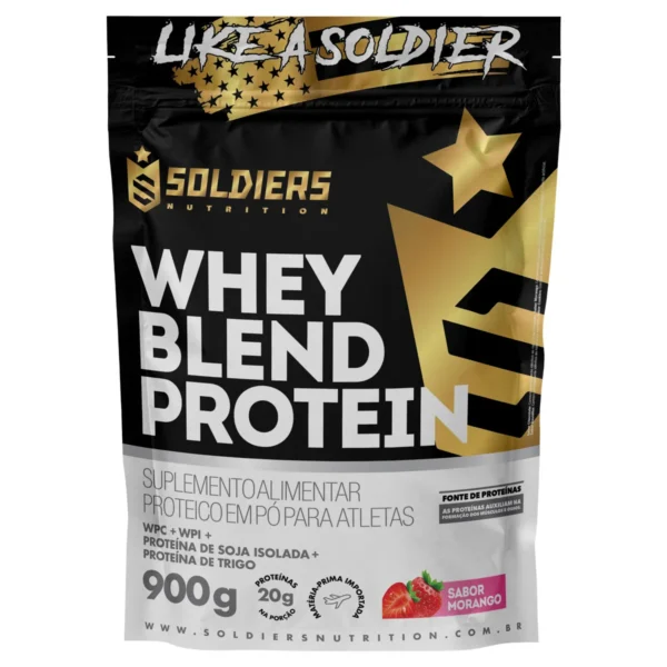 Whey Blend Protein Concentrado e Isolado-900g-Soldiers Nutrition - Imagem 5