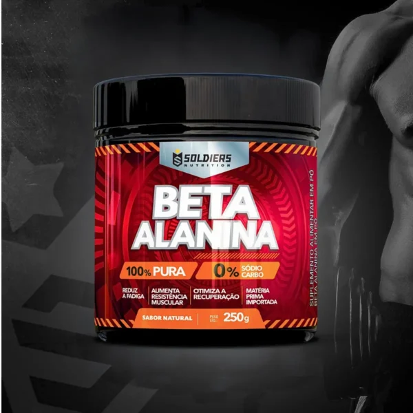 Beta Alanina 250g-Importada Pura 100%-Soldiers Nutrition - Imagem 3