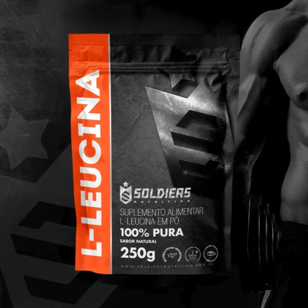 L-Leucina 250g-Pura 100% Importada-Soldiers Nutrition - Imagem 2
