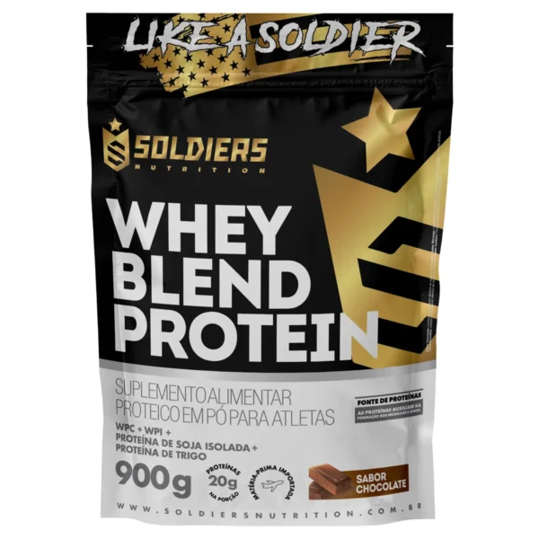 Whey Blend Protein Concentrado e Isolado-900g-Soldiers Nutrition - Imagem 6