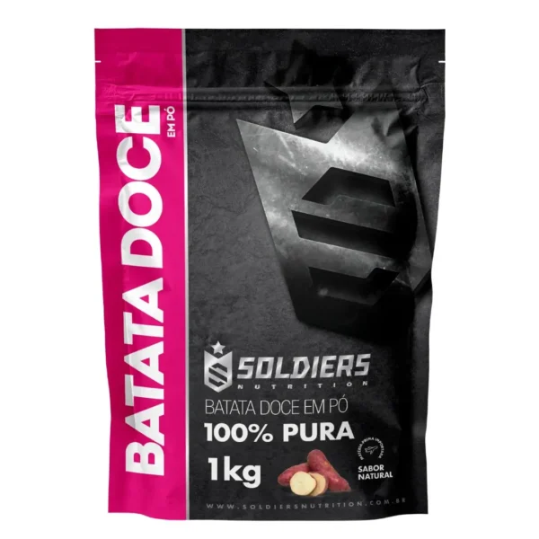 Batata Doce Desidratada 1Kg-Pura 100%-Soldiers Nutrition