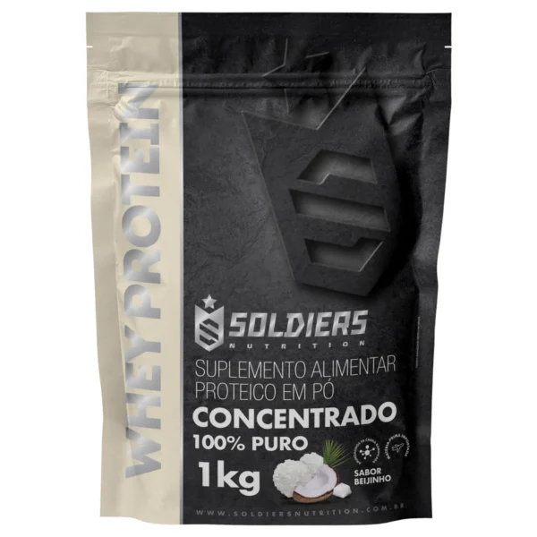 Whey Protein Concentrado 1kg - 100% Importado-Soldiers Nutrition - Imagem 7