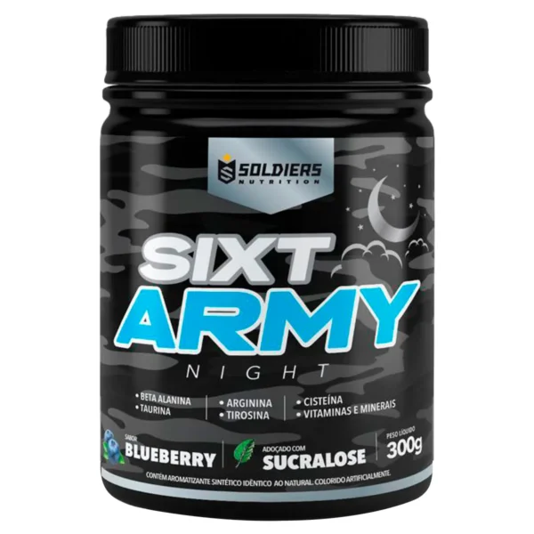 Pre-Treino Sixt Army Nigth 300g - Soldiers Nutrition - Imagem 4