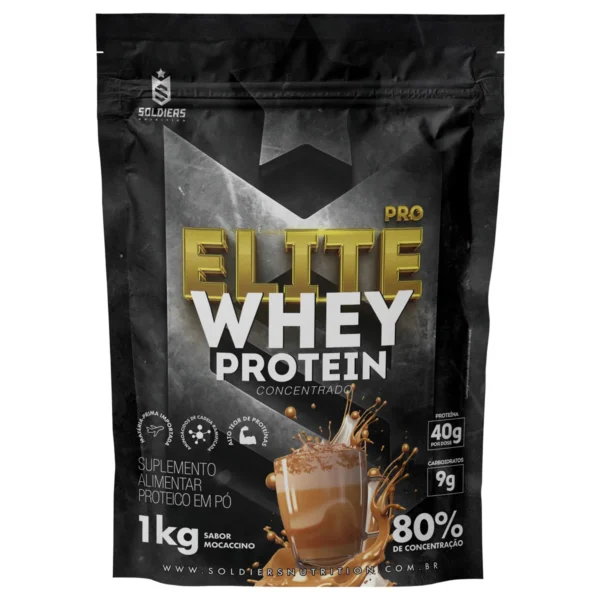 Elite Pro Whey Protein Concentrado 80% - 1kg - Soldiers Nutrition - Imagem 8