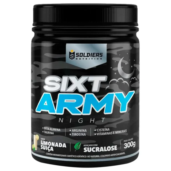 Pre-Treino Sixt Army Nigth 300g - Soldiers Nutrition - Imagem 5